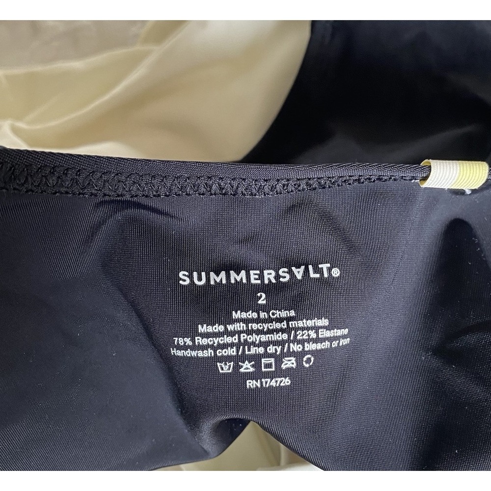 Summersalt The Deep Dive Size 2 Swimsuit Black White One Piece Beach cruise - Picture 7 of 8